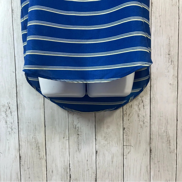 14th & Union Lightweight Stripe Cap Sleeve Top Medium - Picture 3 of 9